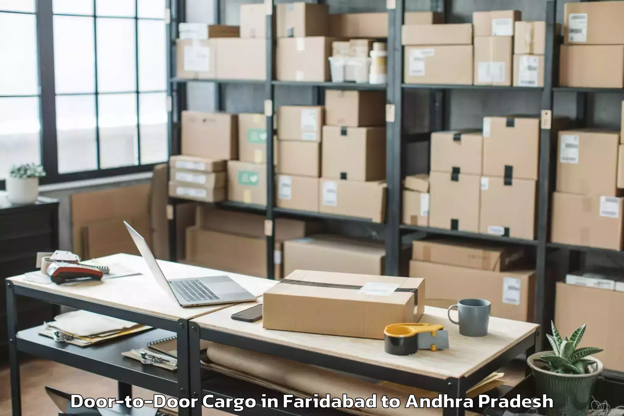 Top Faridabad to Atchempet Door To Door Cargo Available